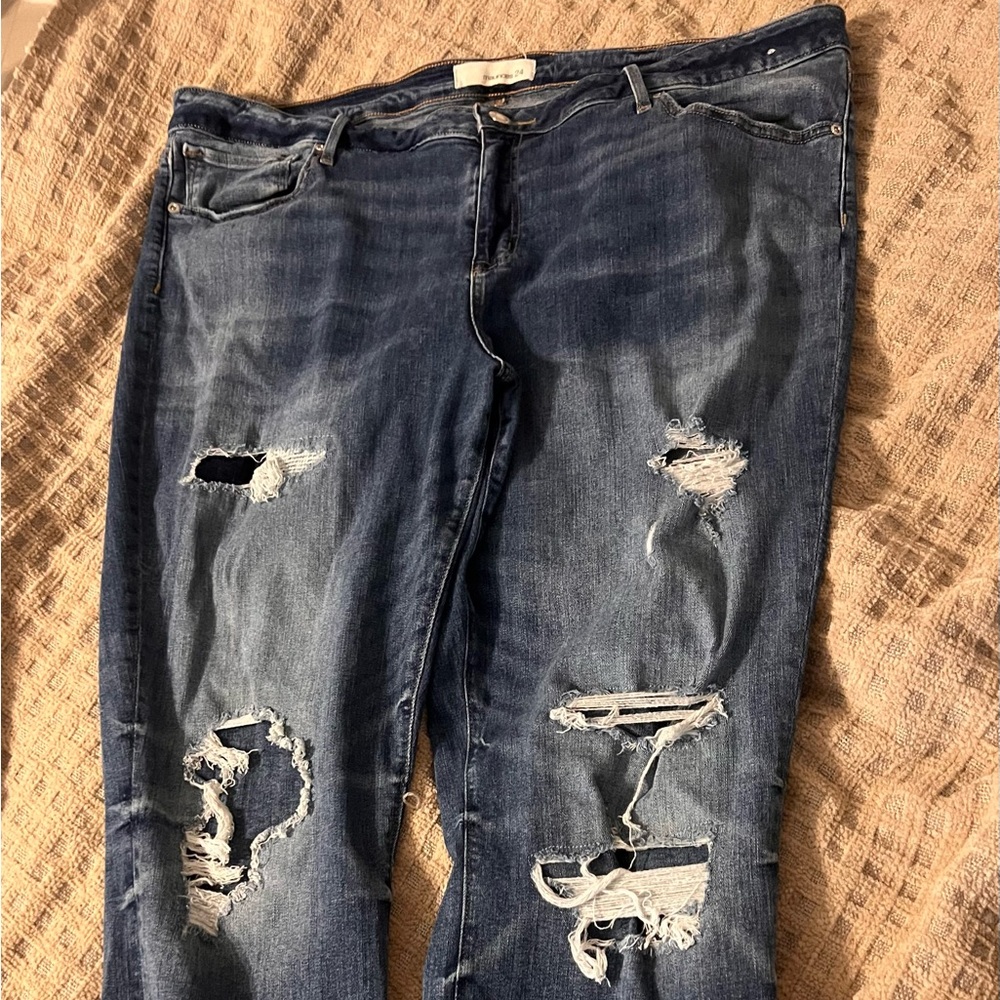 Maurices blue jeans. Medium wash, barely worn! Size 24R